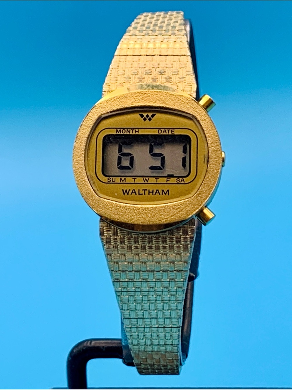 WALTHAM CB038-LC8 Women’s Vintage Digital Wristwatch 10kt RGP Works New Battery